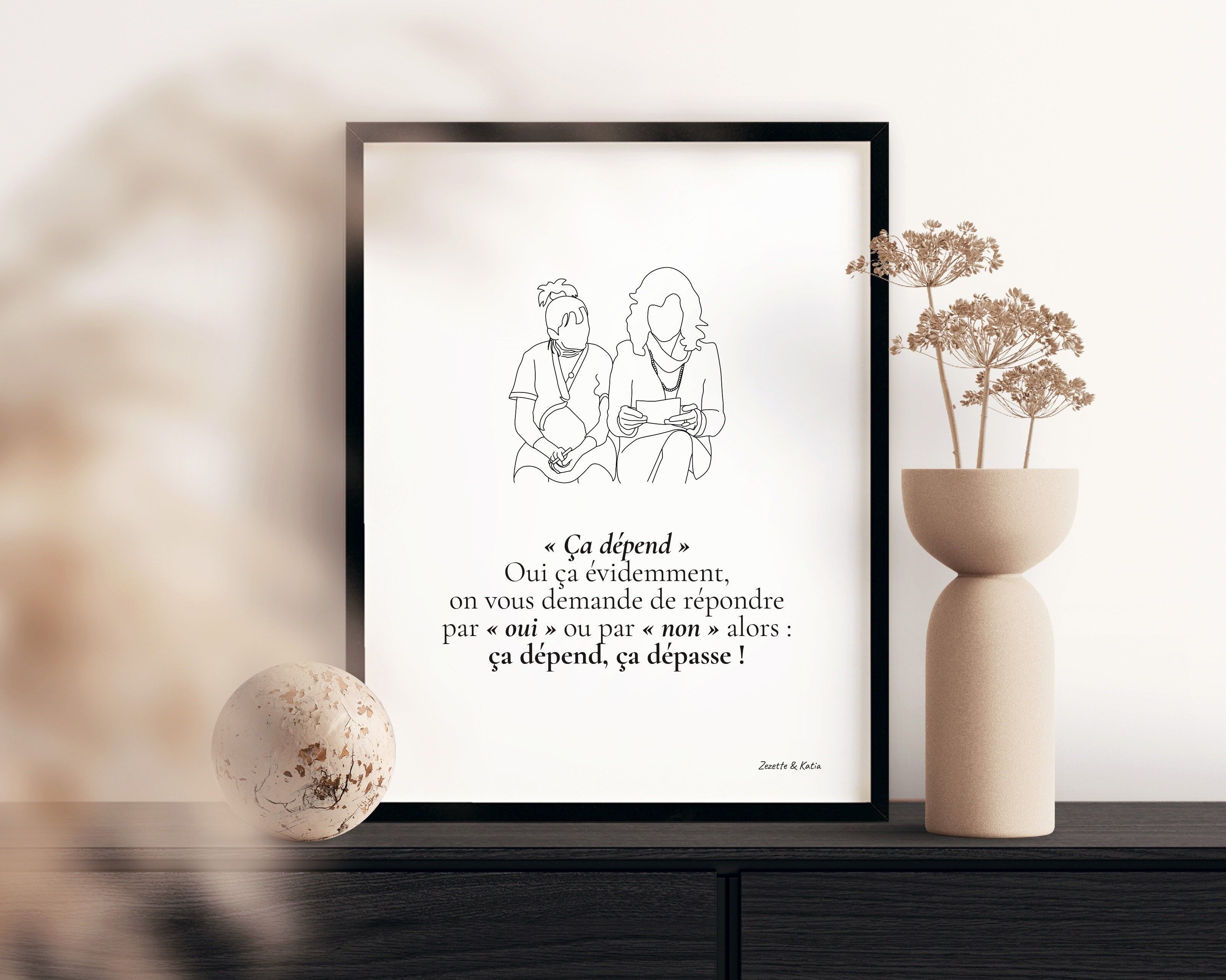 Affiche Le Père Noël est une ordure - "Ça dépend"