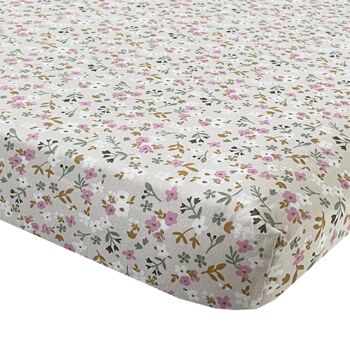 hoeslaken 90x200 Fleur naturelle