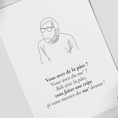 Affiche Les Bronzés font du ski - "La crêpe au sucre"