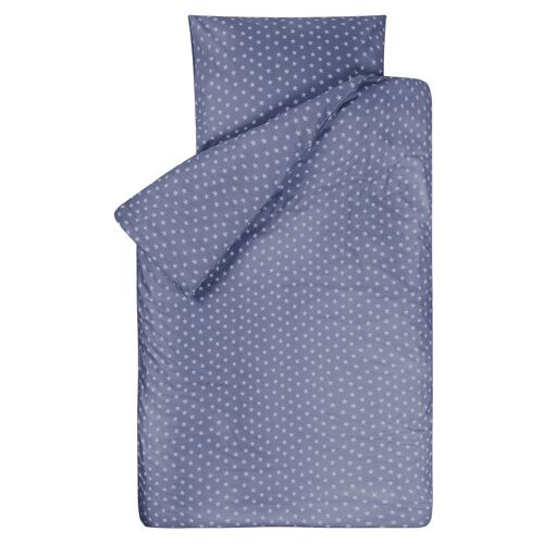 dekbedovertrek 120x150 Stars grijs