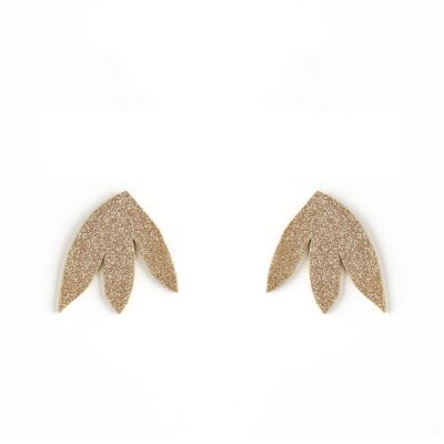 Boucles d'oreilles SUSANNE paillette or