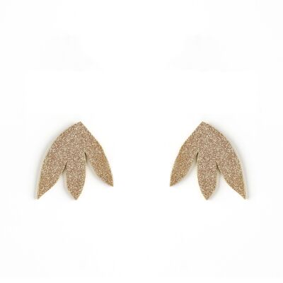SUSANNE gold sequin earrings