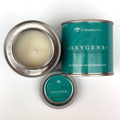 Oxygène - Bougie d'aromathérapie