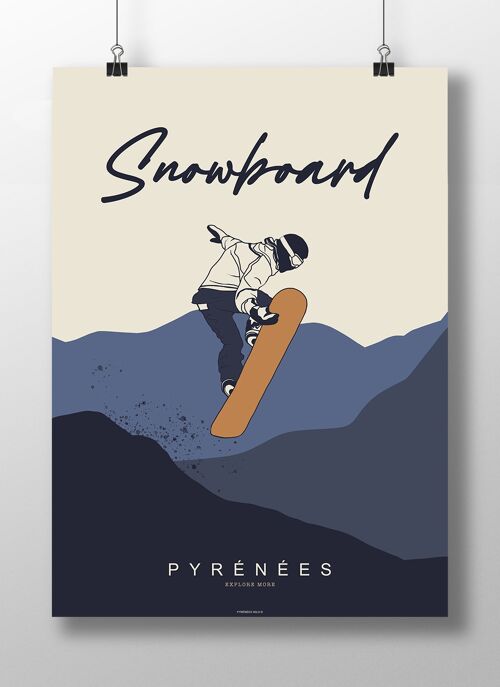 Affiche Snowboard