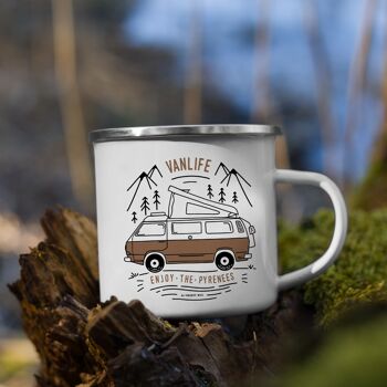 Mug Emaillé "Vanlife"