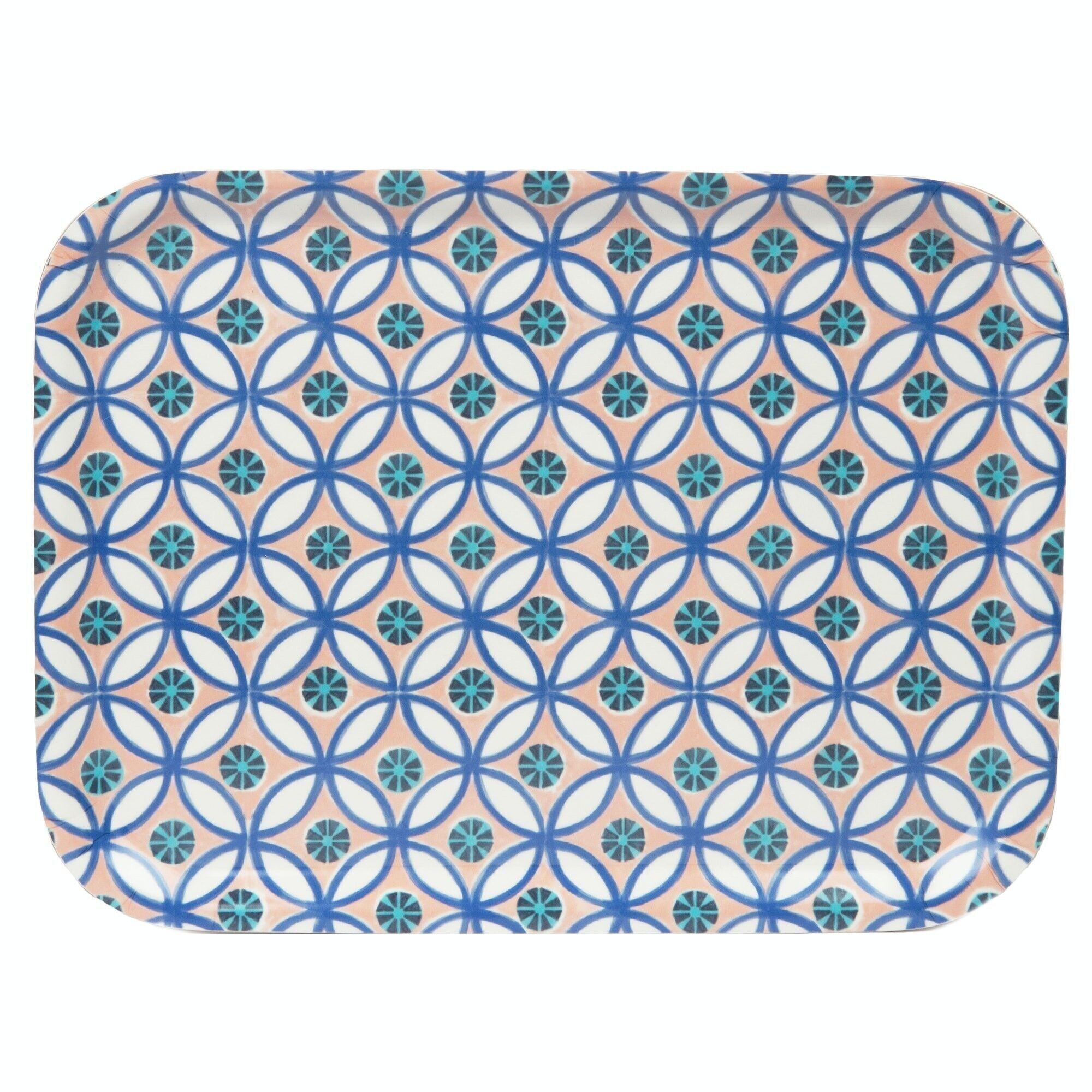 Souk Pattern Pink Wooden Tray