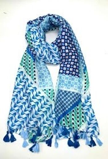 foulard fin xt-23 bleu 1