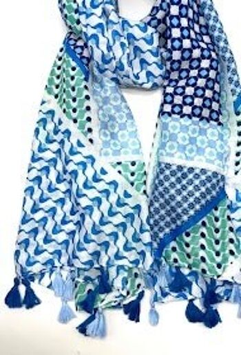 foulard fin xt-23 bleu 2