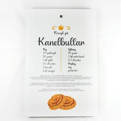 Tagliere Mellow Design Kanelbullar circa 30x20 cm Impronta Skärbräda panino alla cannella