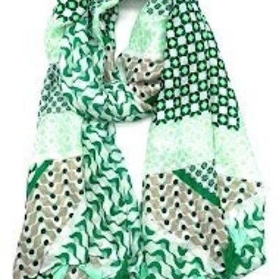 thin green scarf
