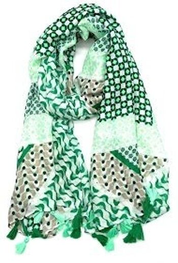 foulard fin vert 1