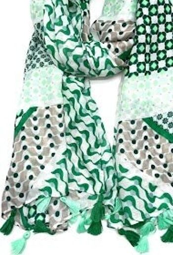 foulard fin vert 2