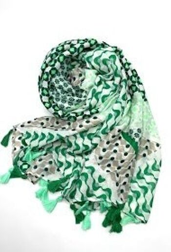 foulard fin vert 3