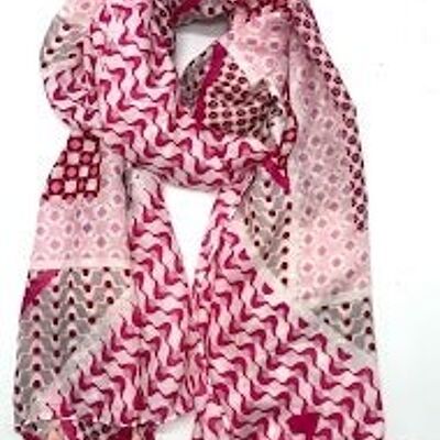 foulard fin xt-23 rose