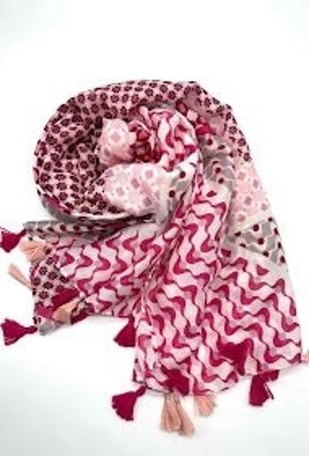foulard fin xt-23 rose 3