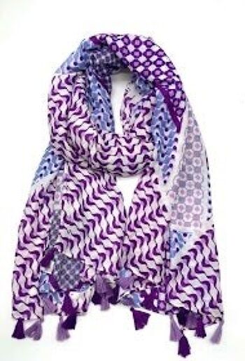 foulard fin xt-23 violet 1