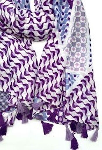 foulard fin xt-23 violet 2