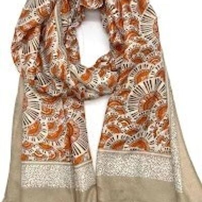 thin scarf xt-43 beige