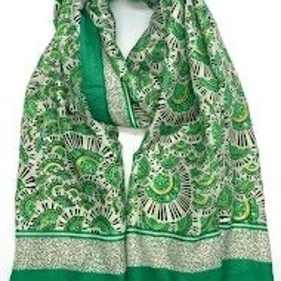 thin scarf xt-43 green