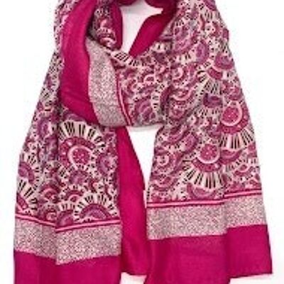 thin scarf xt-43 pink