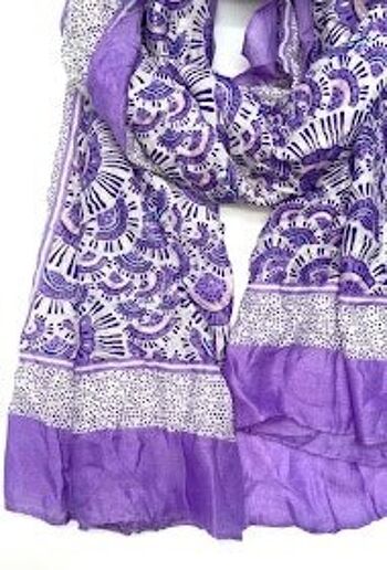 foulard fin xt-43 violet 2