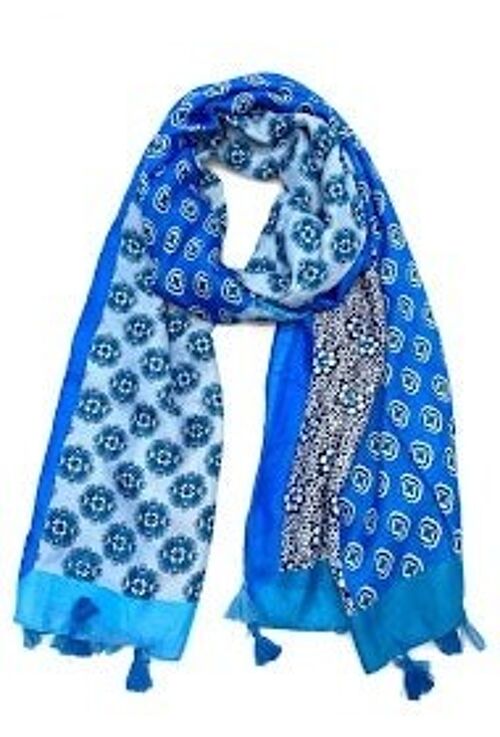 foulard fin xt-35 bleu