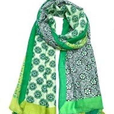 thin scarf xt-35 green