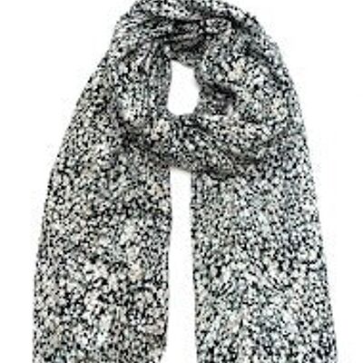 thin scarf xt-24 black