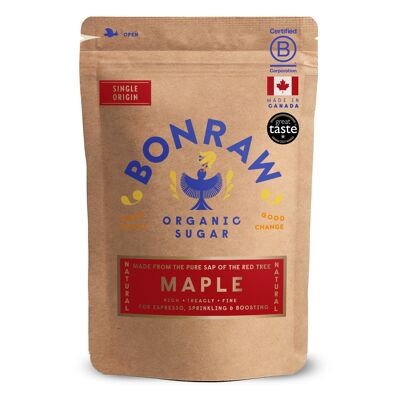 500g (10 p/case) Organic Fine Maple Sugar | BONRAW
