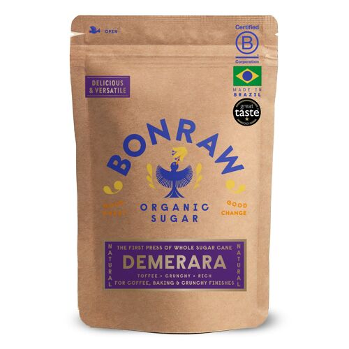 1kg (8 p/case) Organic Demerara Sugar | BONRAW