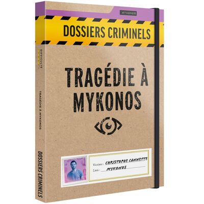 Dossiers Criminels - Tragédie à Mykonos - Jeu de Societe Escape Game - Jeu d'Enquête Immersif et Collaboratif