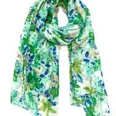 thin scarf xt-54 green