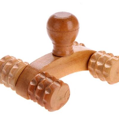 wooden massage roller