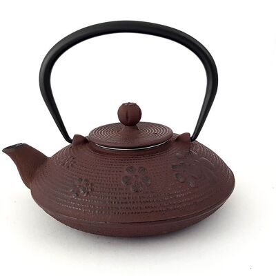 Zongse brown cast iron teapot