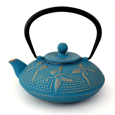 Butterfly blue teapot 0.8 liter