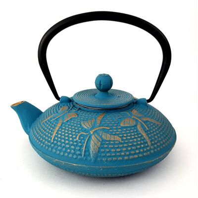 Butterfly blue teapot 0.8 liter