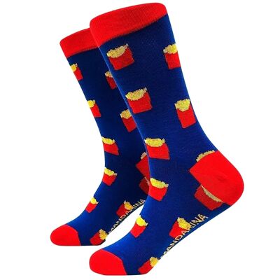 French Fries Socks - Tangerine Socks