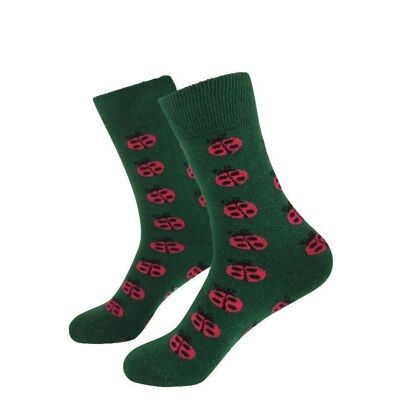 Ladybug Socks - Tangerine Socks