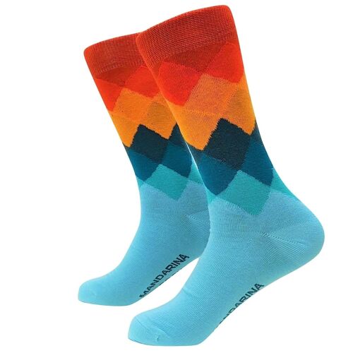 Diamond Ligth Blue Socks - Mandarina Socks