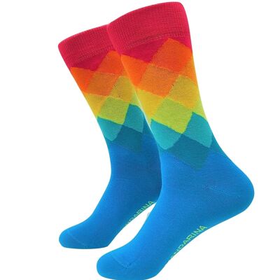 Diamond Blue Socks - Mandarina Socks