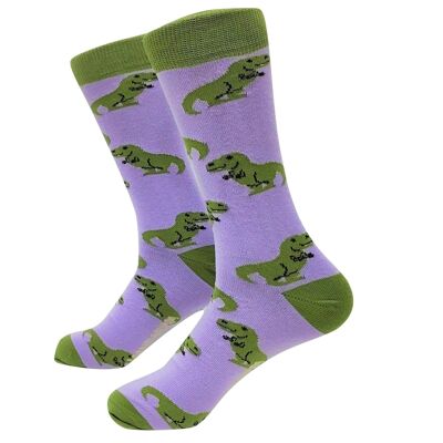 Tyrannosaurus Rex Socks - Tangerine Socks