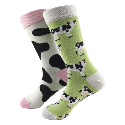 Cow Socks - Tangerine Socks