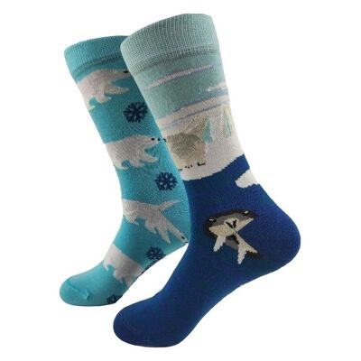 Polar Bear Socks - Mandarina Socks