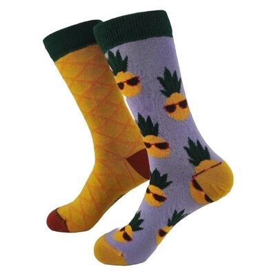 Cool Pineapple Socks - Tangerine Socks