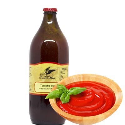 100% Calabrese natural tomato puree cl 0.66