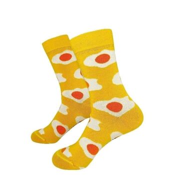 Chaussettes Oeufs Frits - Mandarine Chaussettes