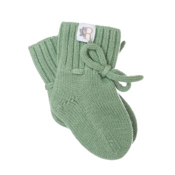 chaussons chaussons laine mérinos olive 2