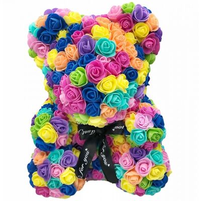 Ours en roses Multicolore