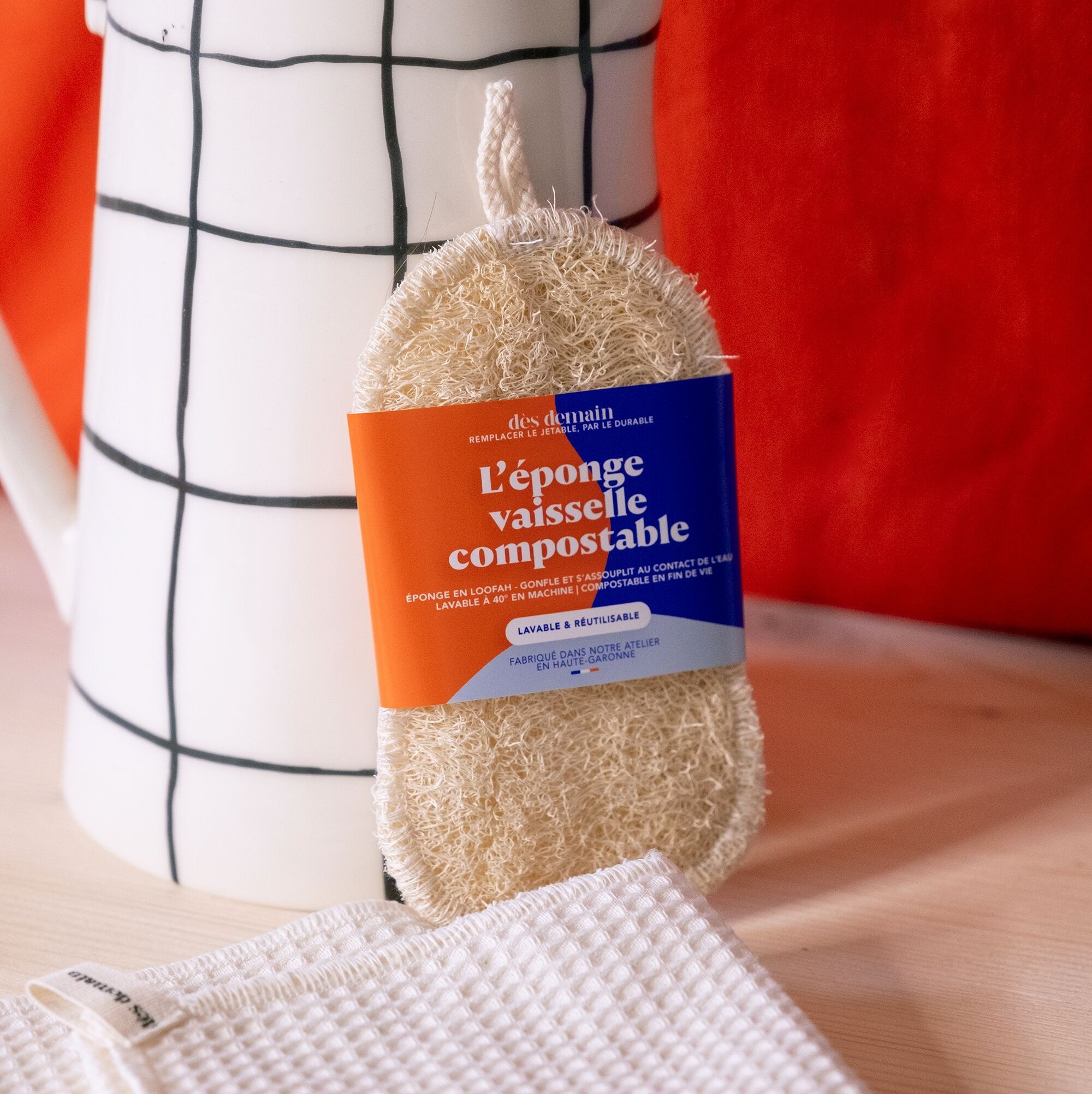 Spugna per piatti compostabile