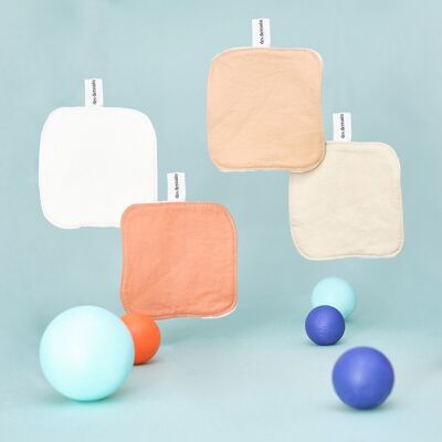Set di 4 maxi salviette struccanti riutilizzabili